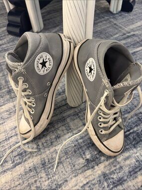 Converse Gray Mid Top Chuck Taylor All Star Sneakers